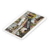 Groeten uit Morristown NJ Stijl Magneet (Linkerzijde)