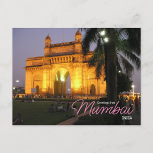 Groeten uit Mumbai India Ansichtkaart Briefkaart