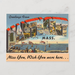 Groeten uit Nantucket Briefkaart