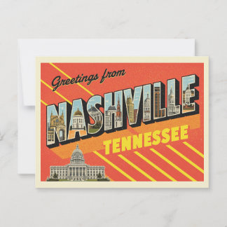 groeten uit Nashville, Tennessee Briefkaart