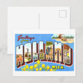  groeten uit Nederland, Michigan, Briefkaart (Voorkant / Achterkant)