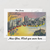 Groeten uit New Jersey Briefkaart (Voorkant / Achterkant)