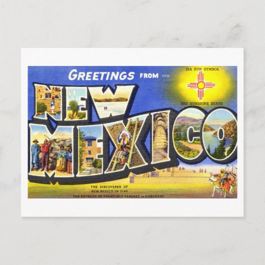 groeten uit New Mexico Briefkaart (Voorkant)