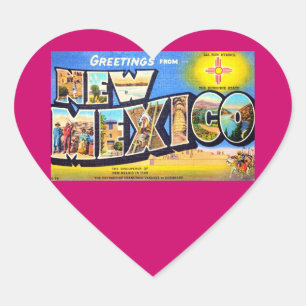 Groeten uit New Mexico Hart Sticker