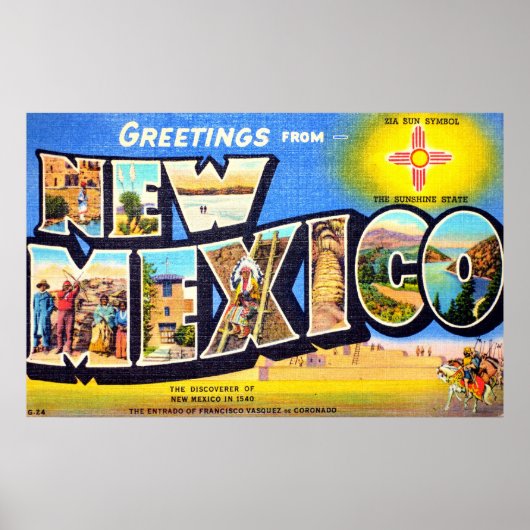Groeten uit New Mexico Poster (Voorkant)
