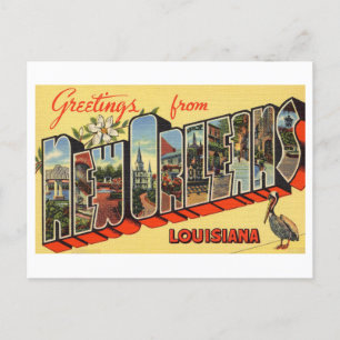  groeten uit New Orleans, Louisiana Briefkaart