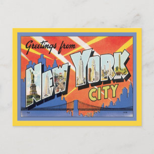 Groeten uit New York City America Briefkaart