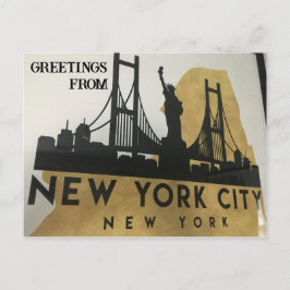 Groeten uit New York City Briefkaart