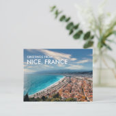 Groeten uit Nice Frankrijk Briefkaart (Staand voorkant)