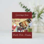 Groeten uit Noordpool, Alaska Briefkaart (Staand voorkant)