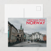 Groeten uit Noorwegen Briefkaart (Voorkant / Achterkant)