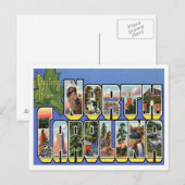 Groeten uit North Carolina Briefkaart (Voorkant / Achterkant)