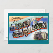 Groeten uit North Carolina Briefkaart (Voorkant / Achterkant)