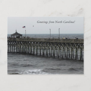 Groeten uit North Carolina!" Pier Gevist Briefkaart