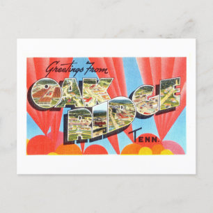  groeten uit Oak Ridge, Tennessee Briefkaart