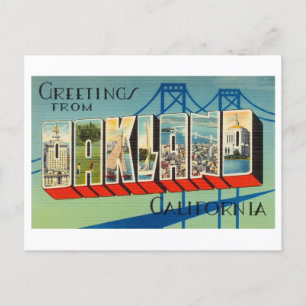 groeten uit Oakland, Californië Briefkaart