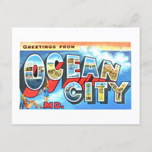 groeten uit Ocean City, Maryland, Briefkaart