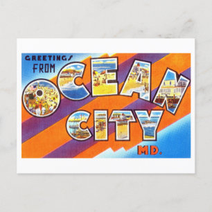  groeten uit Ocean City, Maryland Briefkaart