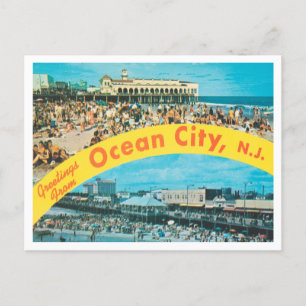Groeten uit Ocean City, New Jersey Travel Briefkaart