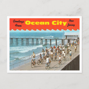 Groeten uit Ocean City, New Jersey Travel Briefkaart