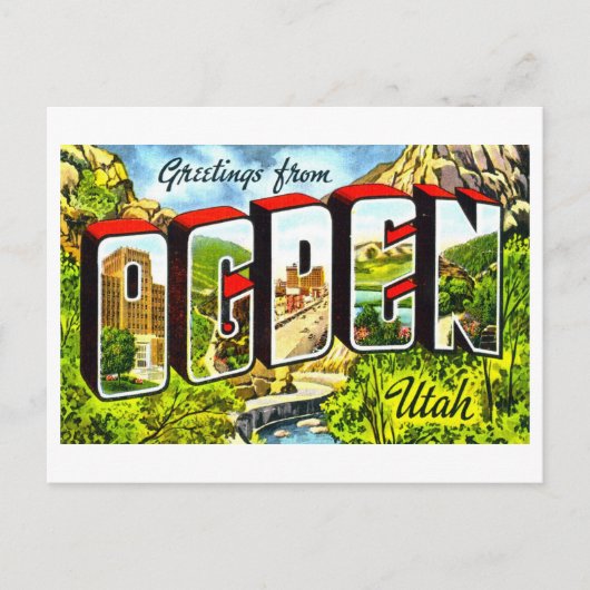 groeten uit Ogden, Utah, Briefkaart (Voorkant)