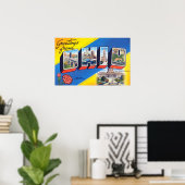  groeten uit Ohio Poster (Thuiskantoor)