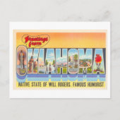 groeten uit Oklahoma Briefkaart (Voorkant)