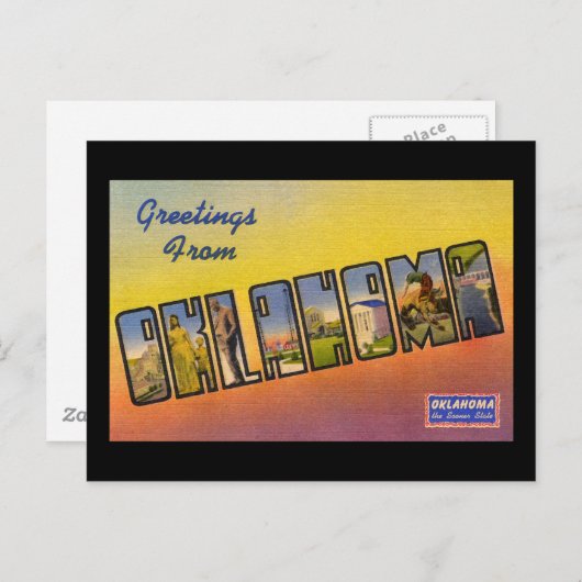 Groeten uit Oklahoma Briefkaart (Voorkant / Achterkant)