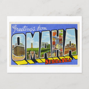  groeten uit Omaha, Nebraska Briefkaart