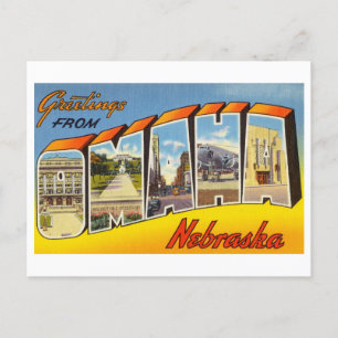groeten uit Omaha, Nebraska Briefkaart