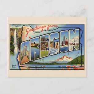 Groeten uit Oregon Grote Brief Briefkaart