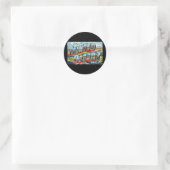 Groeten uit Painted Desert Arizona Ronde Sticker (Tas)