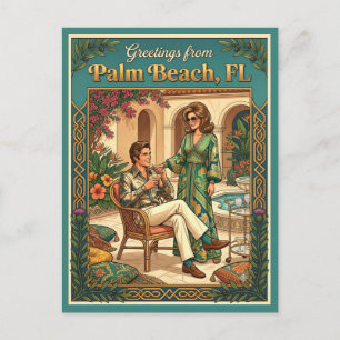 Groeten uit Palm Beach FL, verfijnd Briefkaart