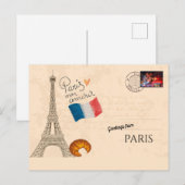 Groeten uit Parijs Briefkaart (Voorkant / Achterkant)