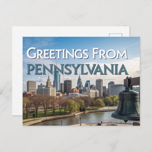 Groeten uit Pennsylvania Briefkaart (Voorkant / Achterkant)