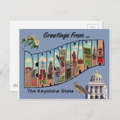 Groeten uit Pennsylvania Briefkaart (Voorkant / Achterkant)