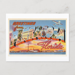 groeten uit Pensacola, Florida Briefkaart