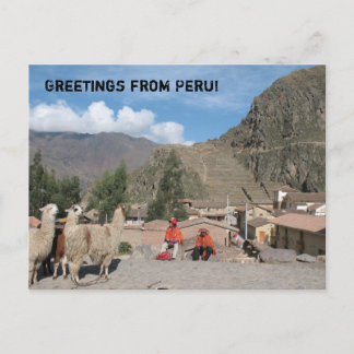 Groeten uit Peru! Briefkaart