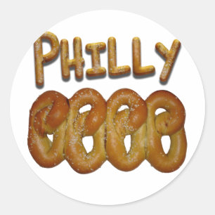 Groeten uit Philly Ronde Sticker