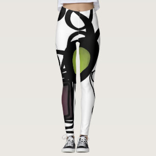 Groeten uit Philydion: Abstract Zwart & Wit Leggings