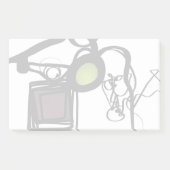 Groeten uit Philydion: Abstract Zwart & Wit Post-it® Notes (Voorkant)