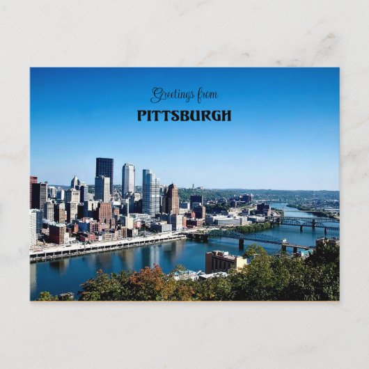 Groeten uit Pittsburgh Briefkaart (Voorkant)