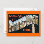 Groeten uit Pittsburgh, Pennsylvania Briefkaart (Voorkant / Achterkant)