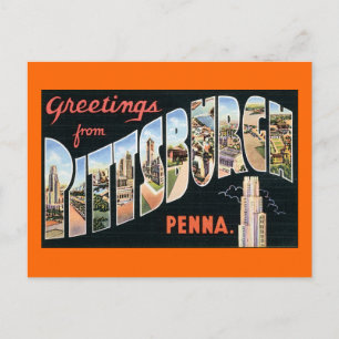 Groeten uit Pittsburgh, Pennsylvania Briefkaart