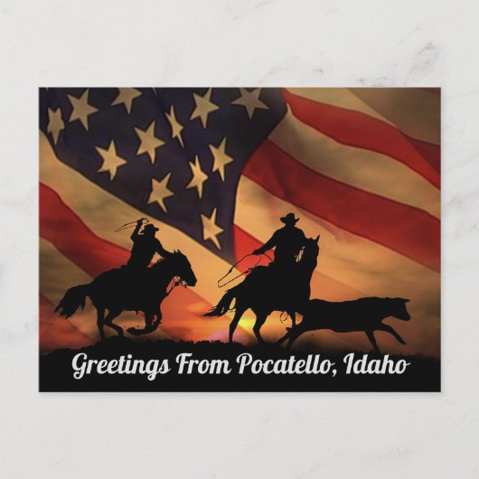 Groeten uit Pocatello, Idaho Briefkaart (Voorkant)