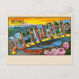 Groeten uit Portland, Oregon Large Letter Briefkaart