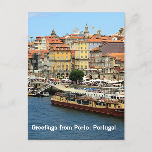 Groeten uit Porto, Portugal Briefkaart (Voorkant)