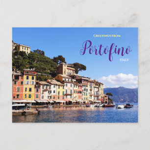 Groeten uit Portofino Italië Ansichtkaart Briefkaart