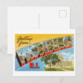 groeten uit Providence, Rhode Island Briefkaart (Voorkant / Achterkant)