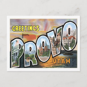 Groeten uit Provo Utah US City Briefkaart